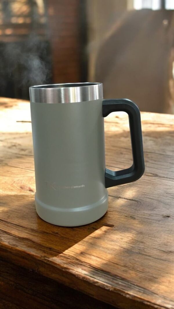 VASO CERVECERO DE ACERO INOX DOBLE PARED