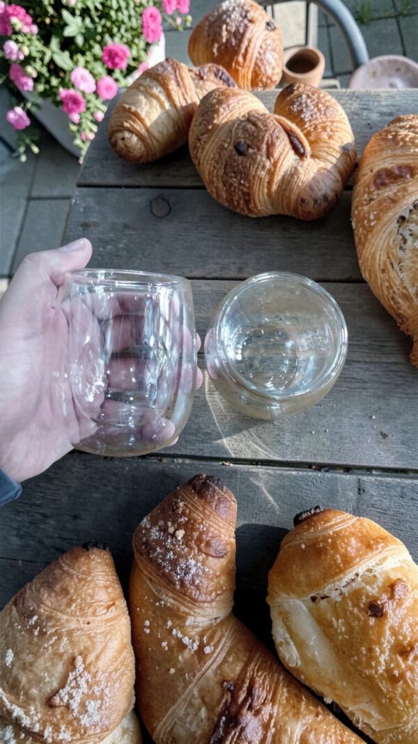 SET DE JARROS VIDRIO DOBLE PARED