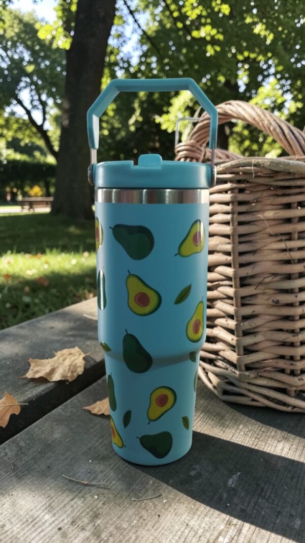 BOTELLA DE ACERO DOBLE PARED C/SORBETE 900CC